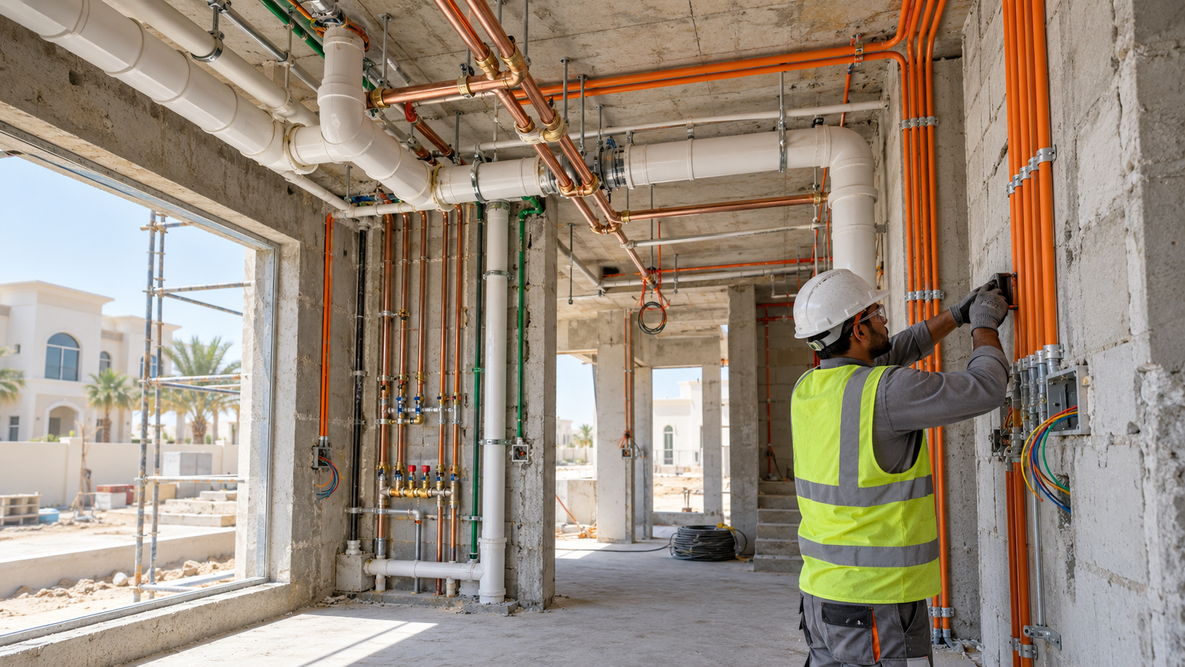 Illustrative mechanical, electrical and plumbing works