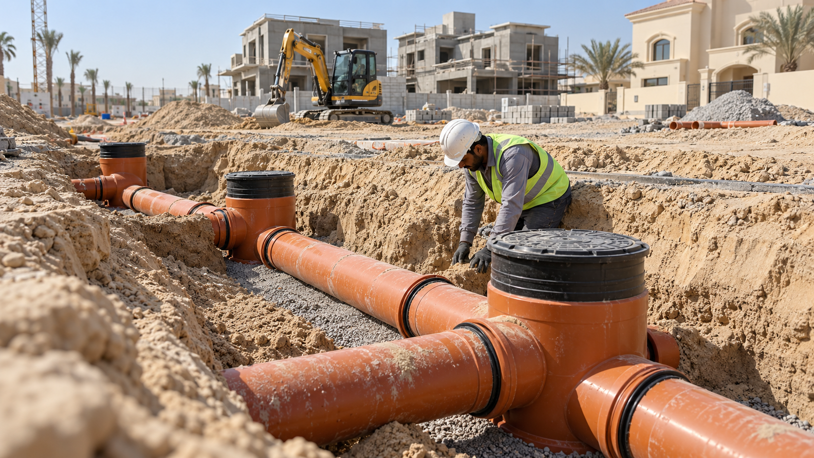 Illustrative sewerage and drainage works